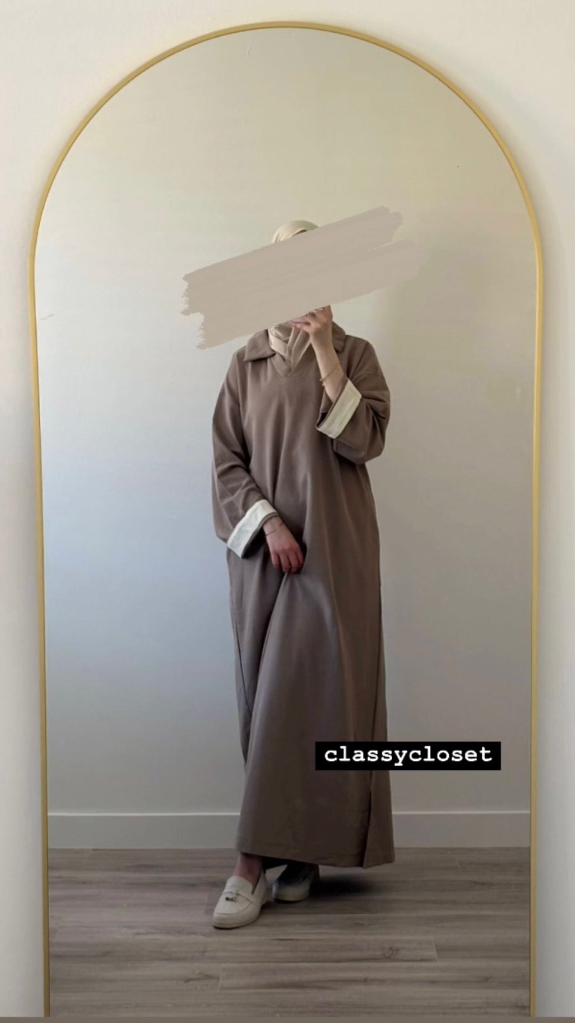 INES POLO DRESS TAUPE