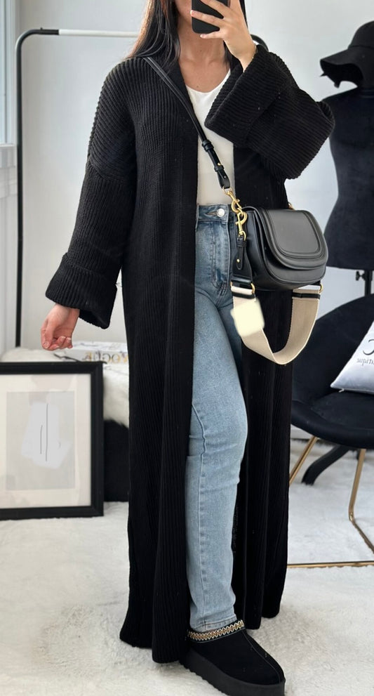 NIS LANGE VEST ZWART