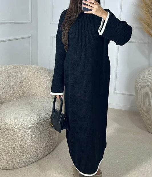 KNITTED DRESS BLACK