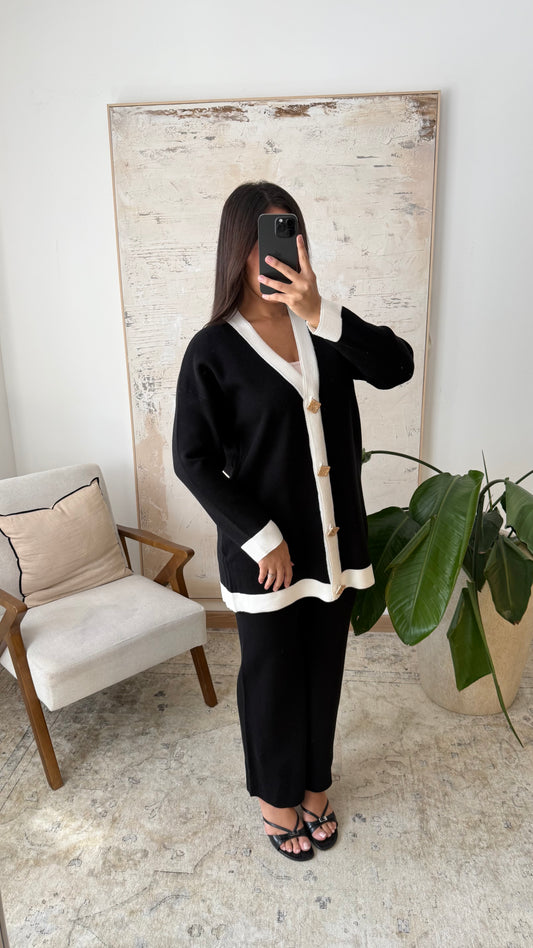 TWEEDELIGE SET ZWART