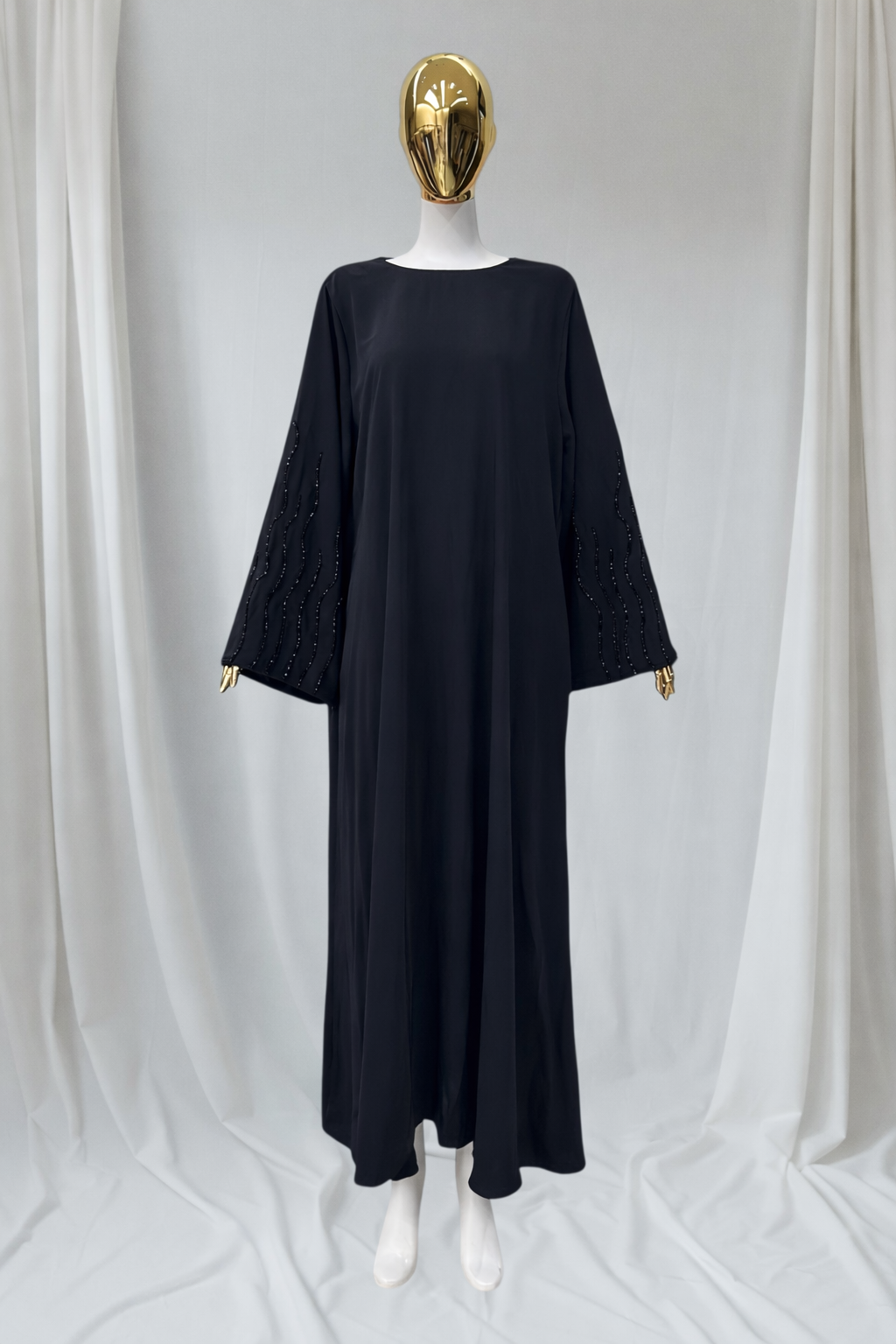 ABAYA AMIRA ZWART