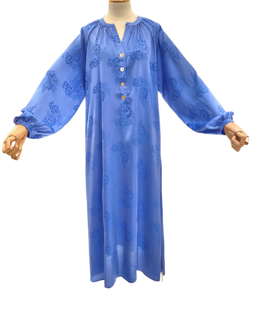 NIHAD MIDI DRESS BLAUW