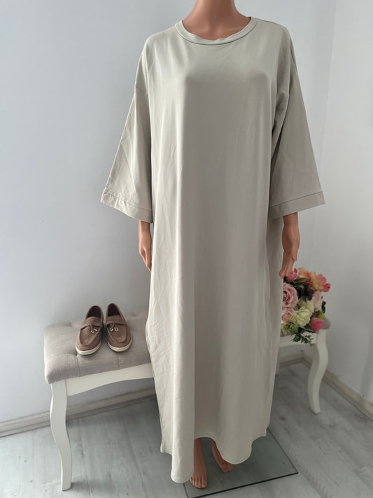 EYLA OVERSIZED T-SHIRT JURK CREAM