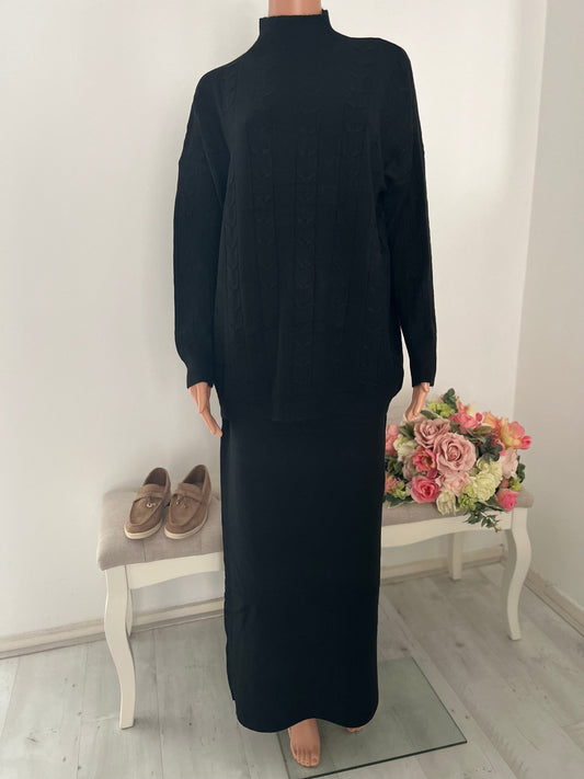 TWEEDELIGE SET ZWART