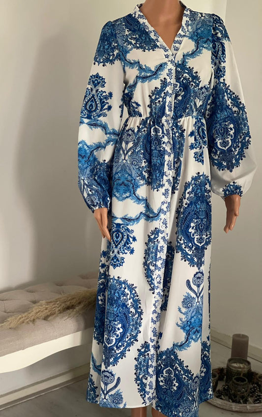 ESSAOUIRA JURK BLAUW