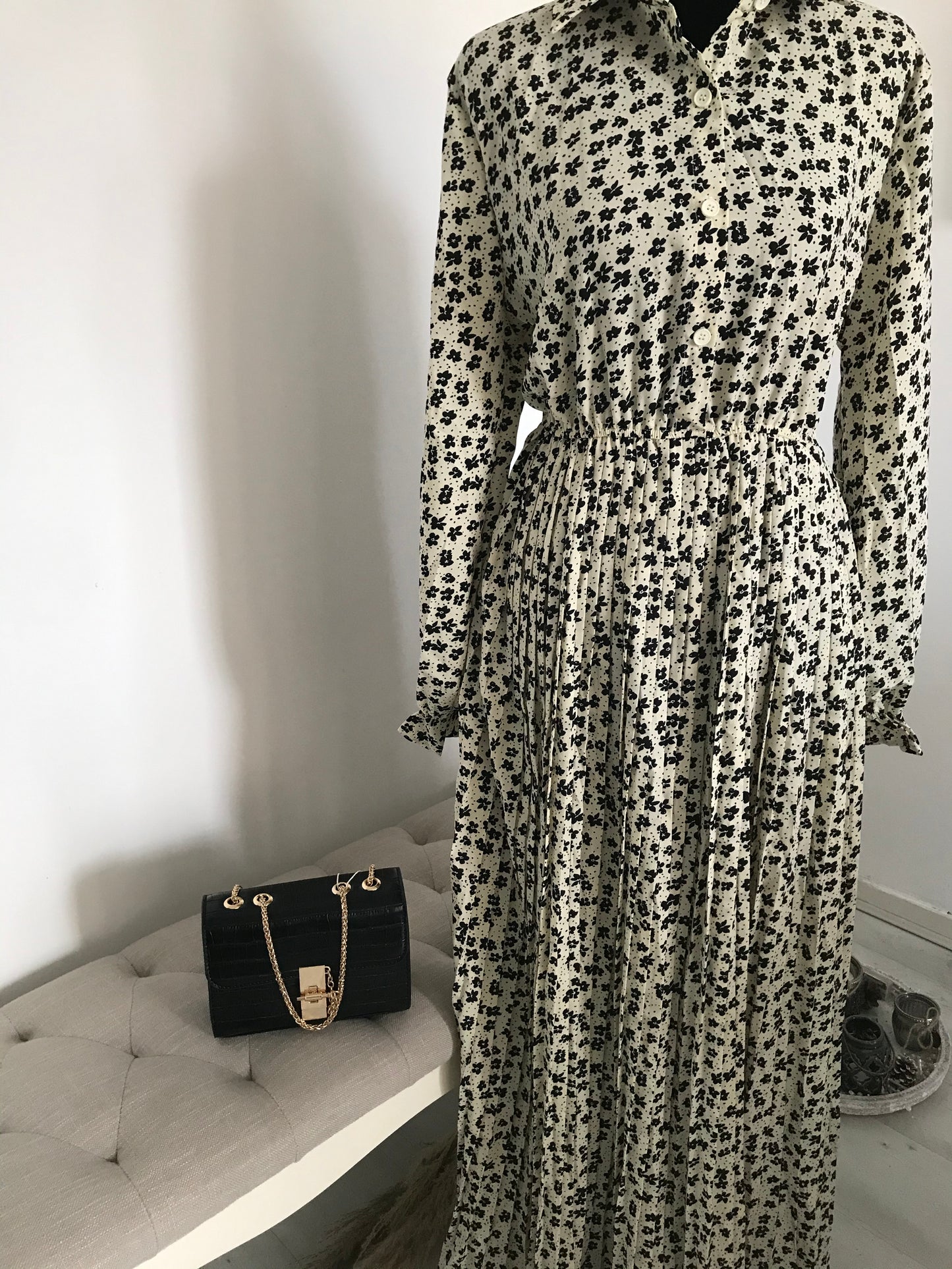 DINA MAXI JURK BEIGE