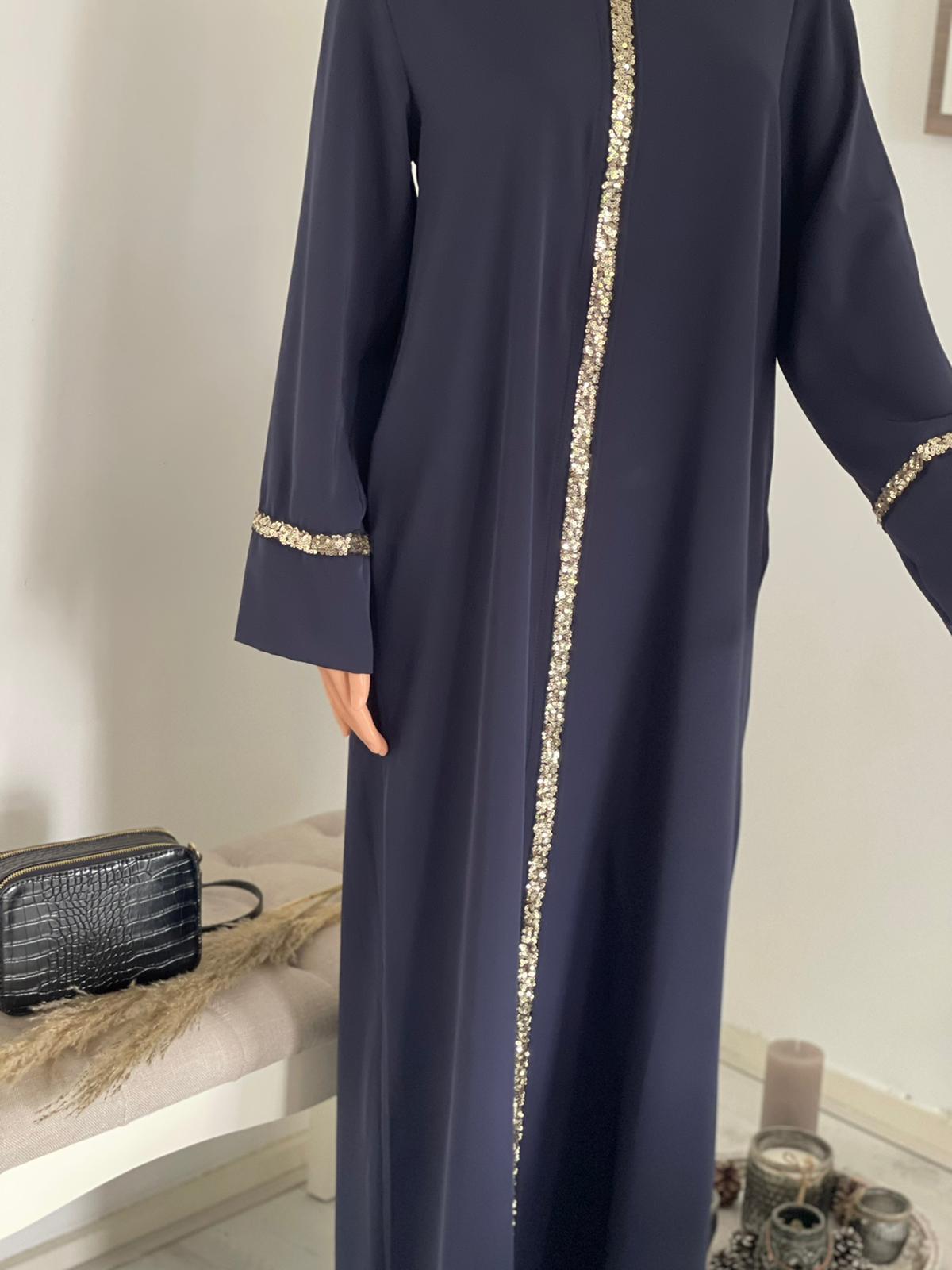YOUSRA ABAYA MARINE BLAUW