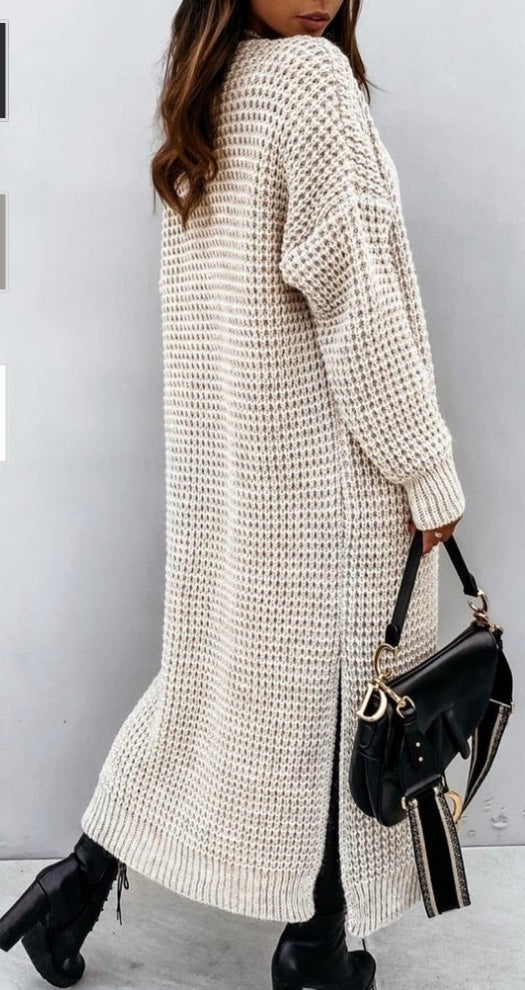 SARAH GEBREIDE VEST BEIGE