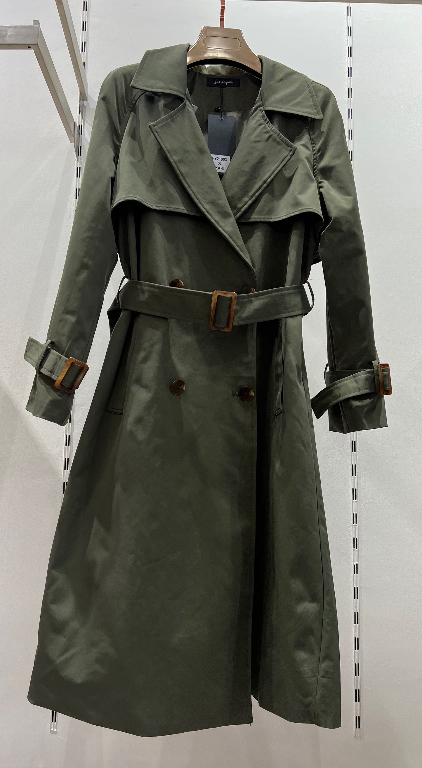Luxe trenchcoat khaki