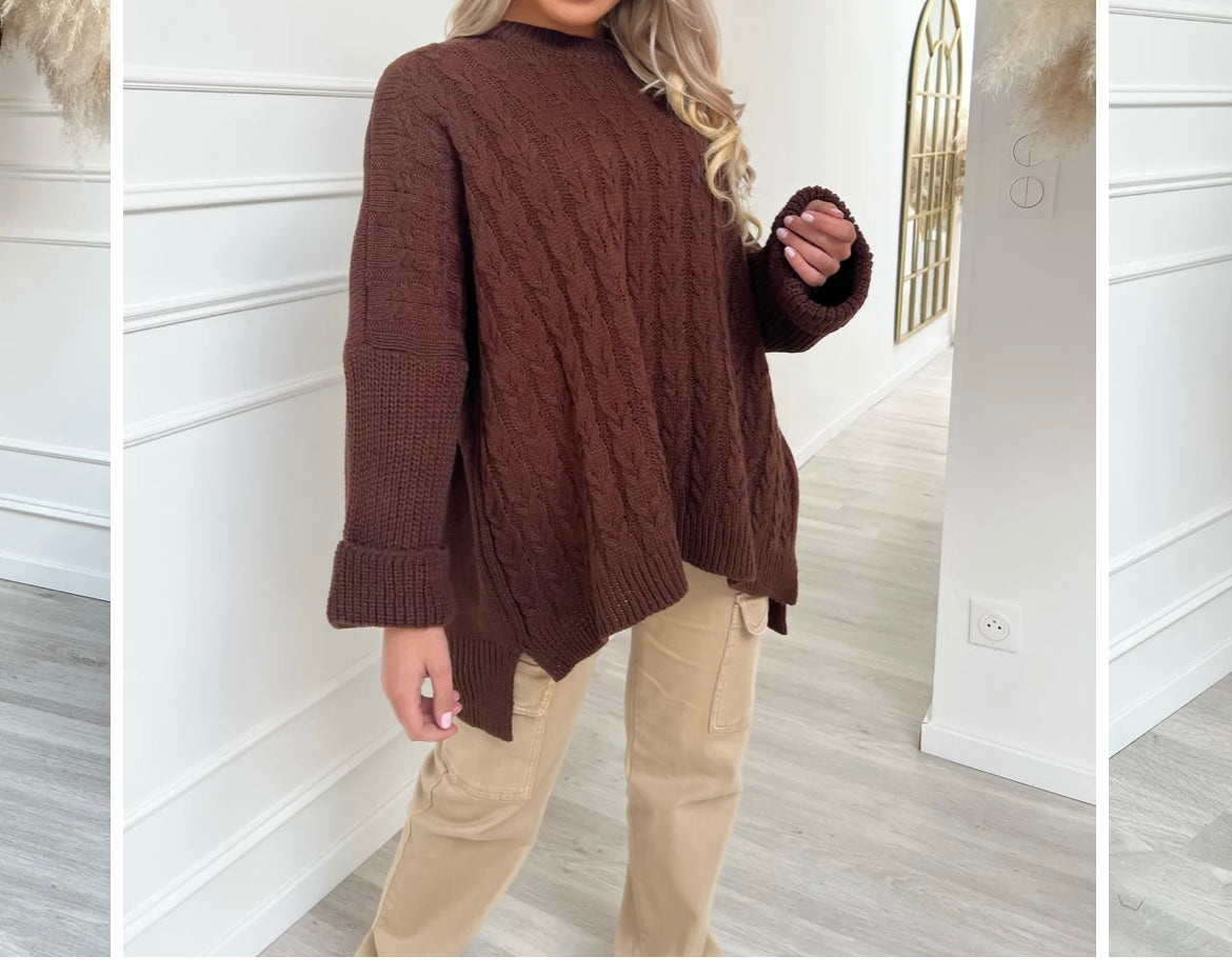 AMBER OVERSIZED TRUI DONKERBRUIN