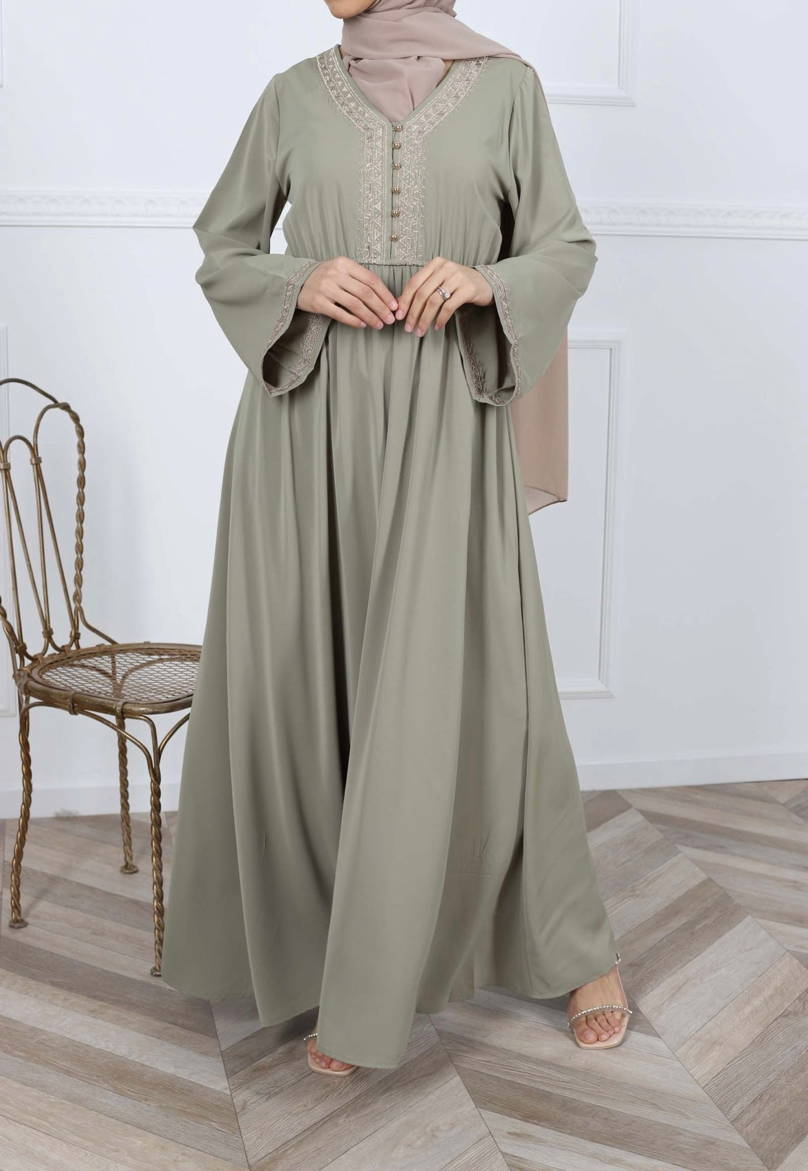 NISA CLASSY JURK GROEN