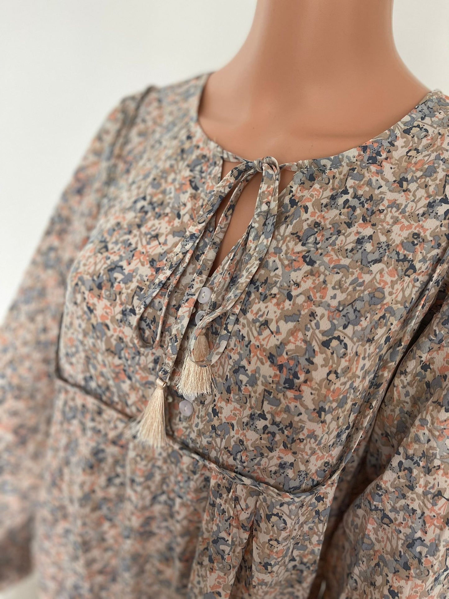 SAMIA MAXI JURK BLAUW