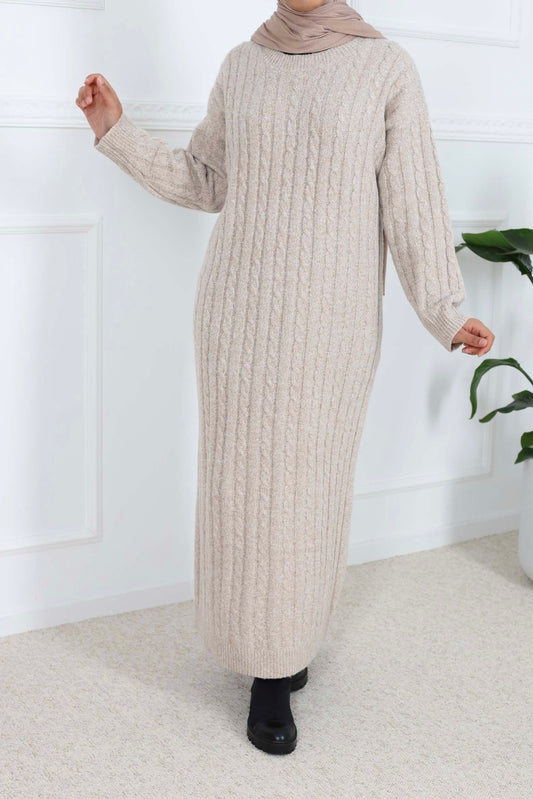 WISSAL LANGE KABELTRUI BEIGE