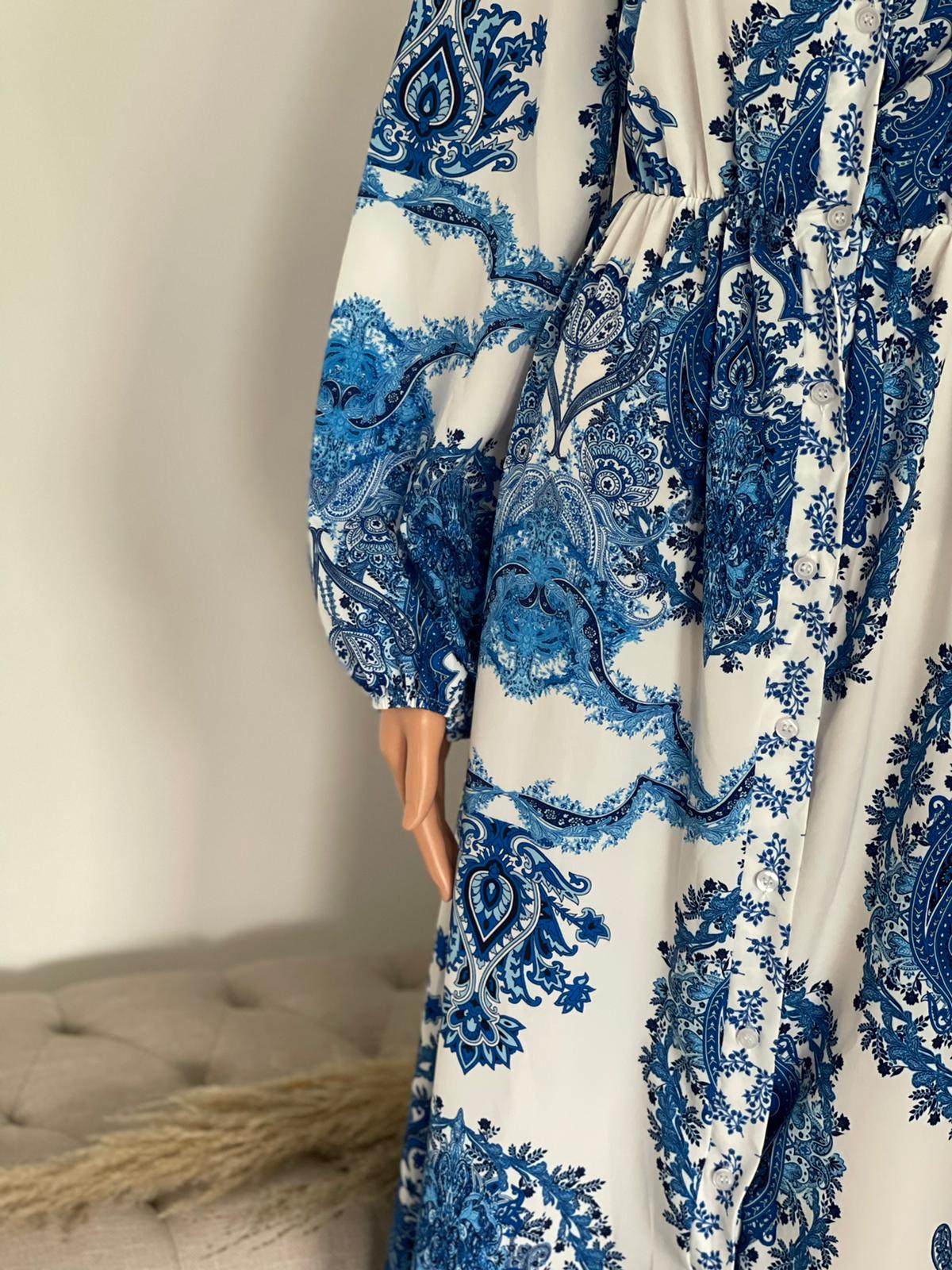 ESSAOUIRA JURK BLAUW