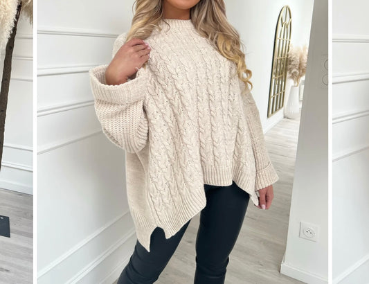 AMBER OVERSIZED TRUI BEIGE
