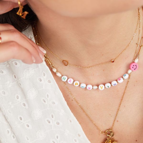 KETTING ROOD STEENTJE