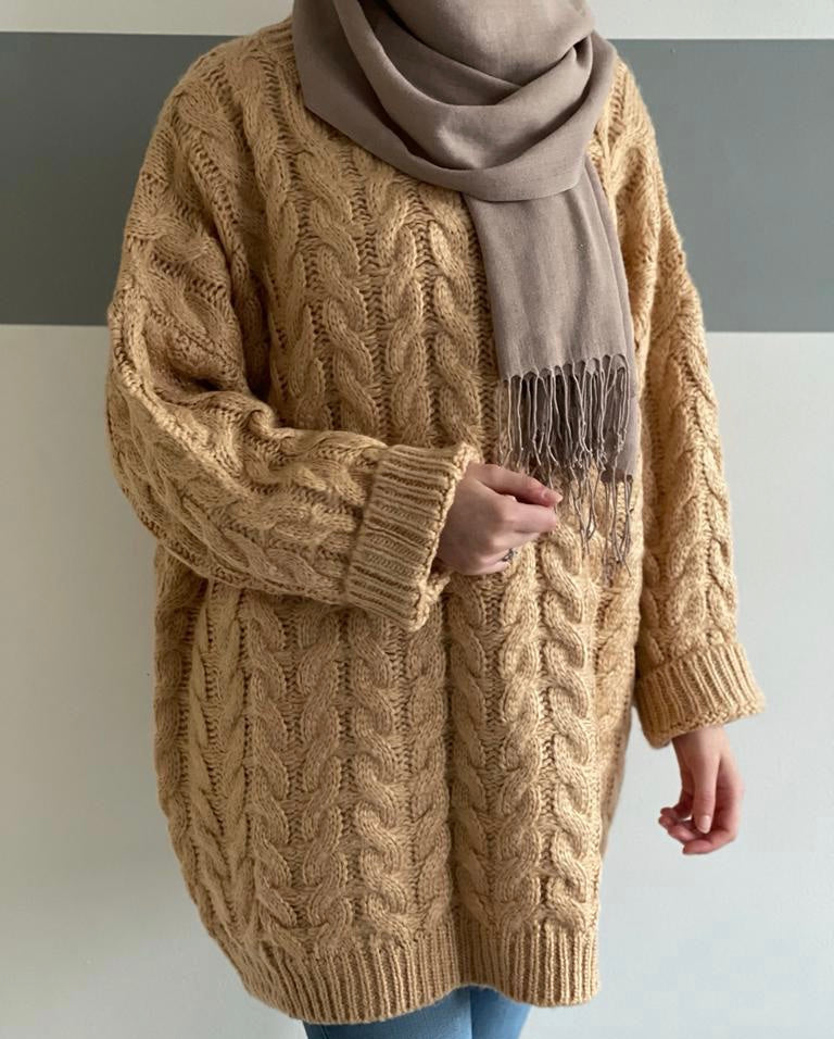 AYA OVERSIZED TRUI BEIGE
