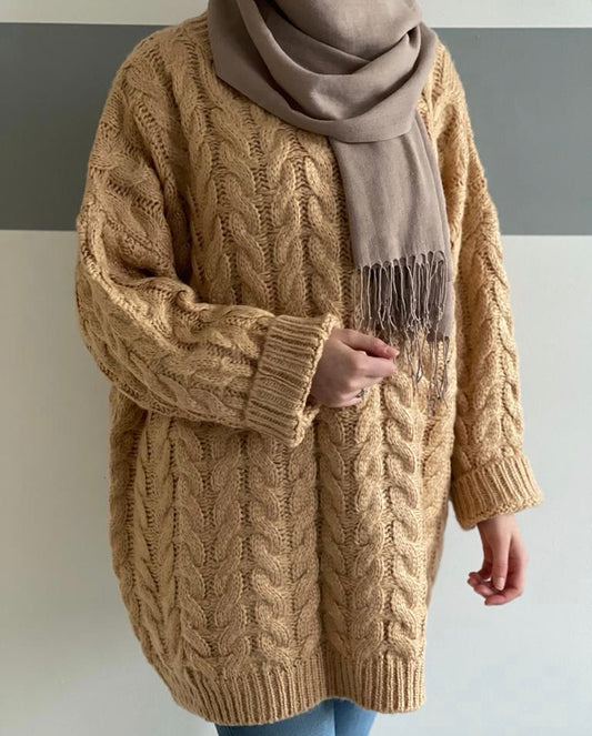 AYA OVERSIZED TRUI BEIGE