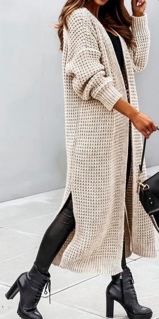 SARAH GEBREIDE VEST BEIGE