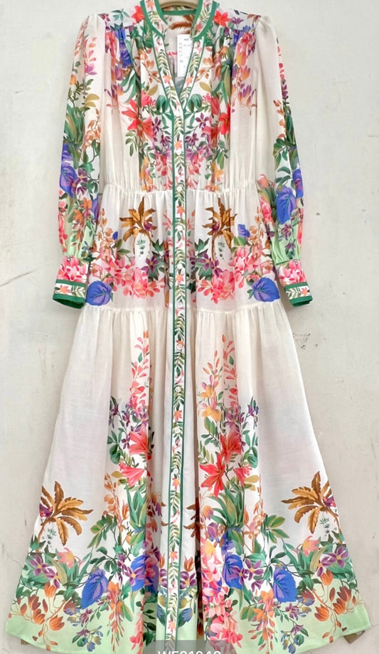 IBIZA MAXI JURK GROEN