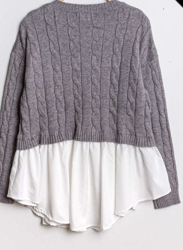 EMI COMBI BLOUSE GRIJS