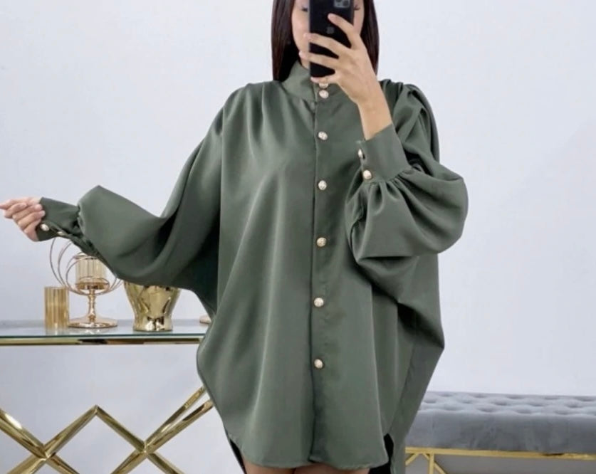 SAMIA CLASSY BLOUSE KAKI