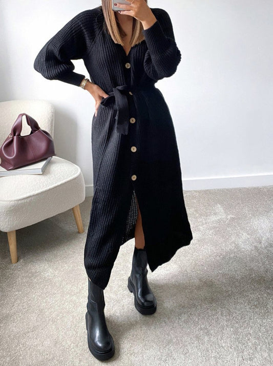 JIHANE VEST MET KNOPEN ZWART