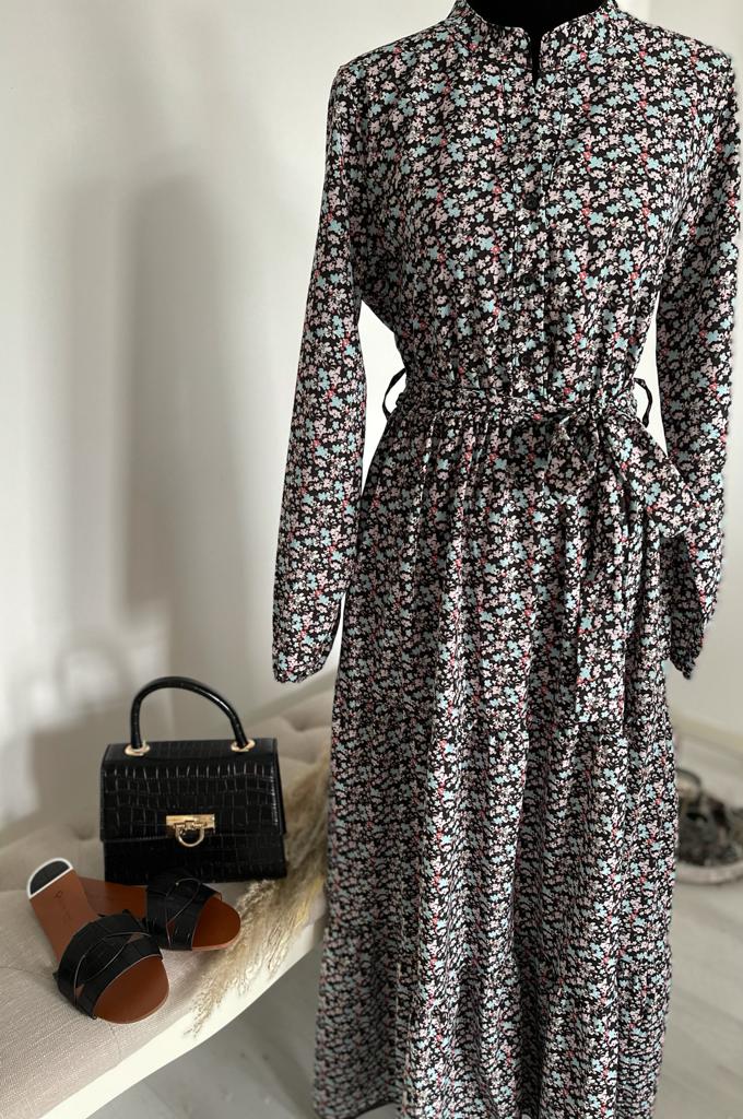 NADA MAXI JURK ZWART