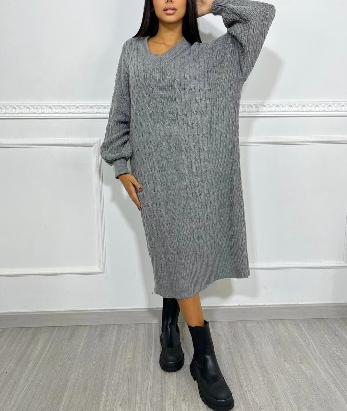 RANYA OVERSIZED TRUI GRIJS