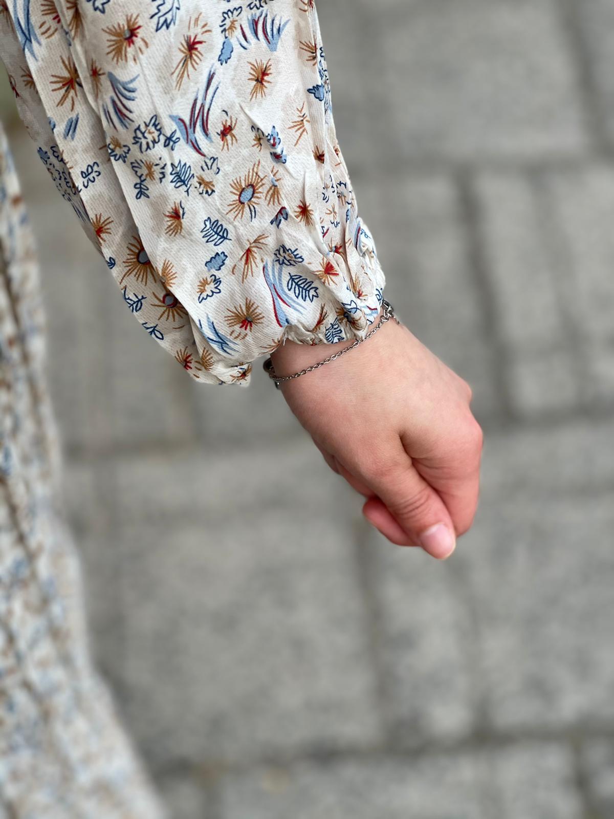 NOORAYA CRÈME MAXI JURK