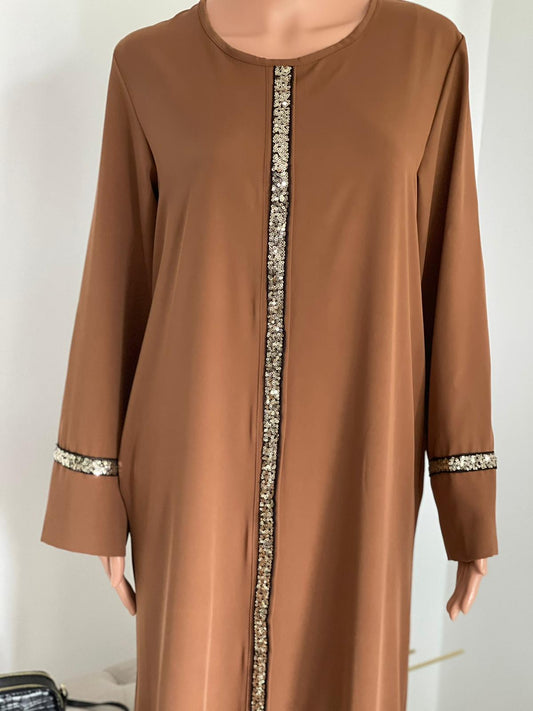 YOUSRA ABAYA CARAMEL