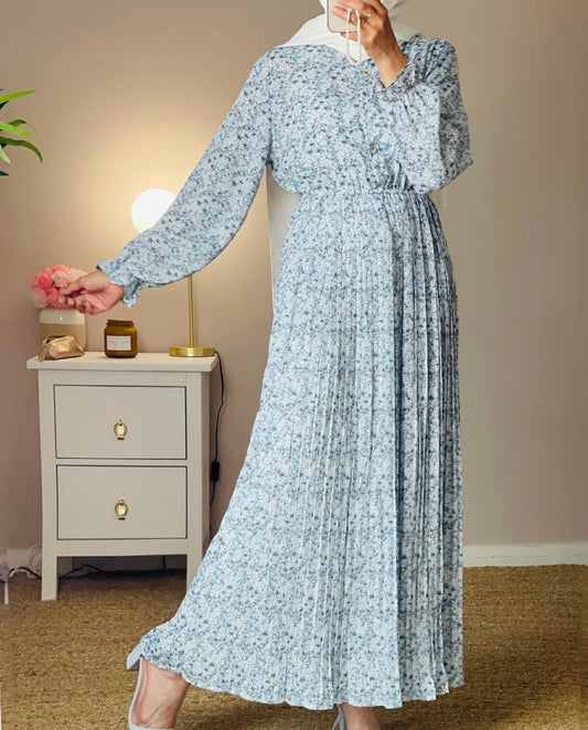 DINA MAXI JURK BLAUW