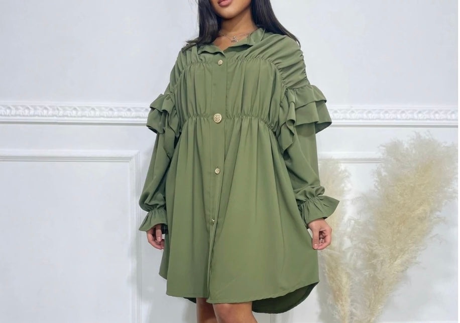 LAMYA BLOUSE/JURK KAKI