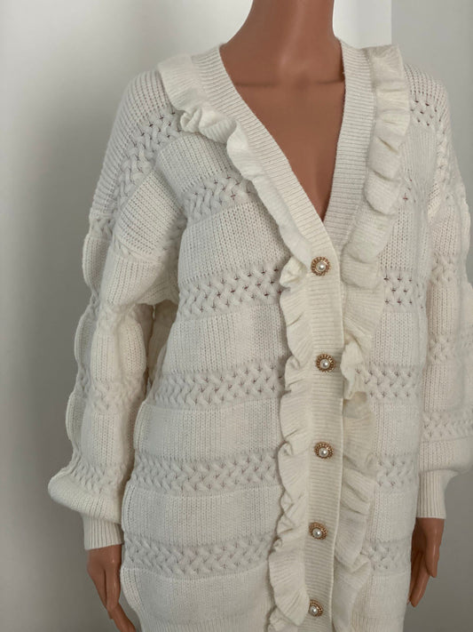 SENNA VEST MET RUFFLES WIT