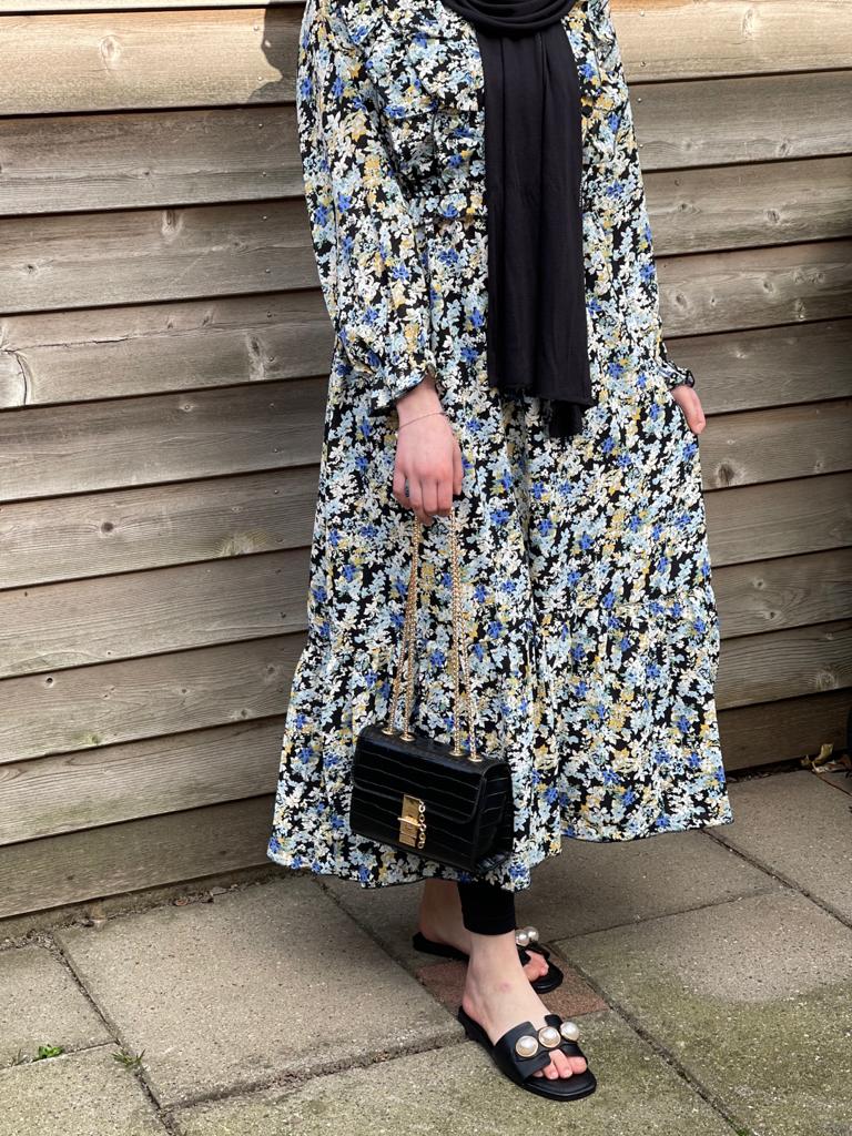 MAYSA MIDI JURK BLAUW