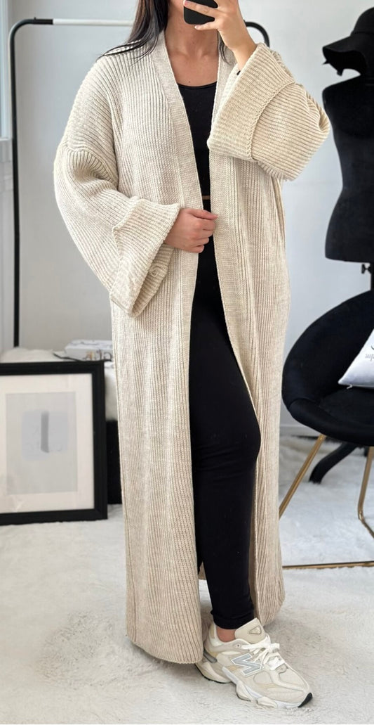 NIS LANGE VEST BEIGE