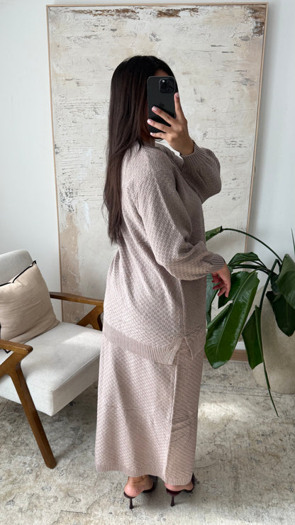 COMFORTABELE CO-ORD SET TAUPE