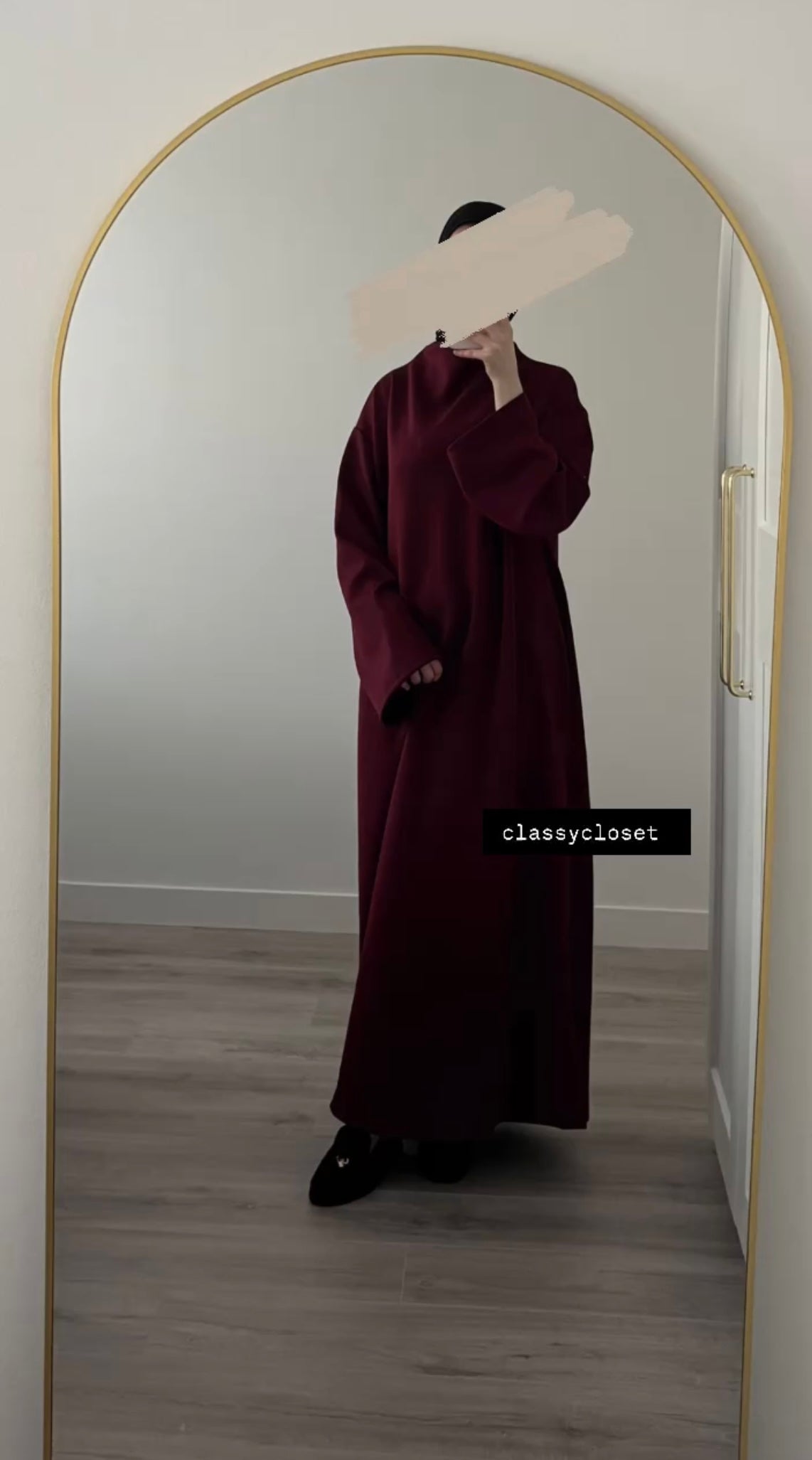 JERSEY DRESS BORDEAUXROOD