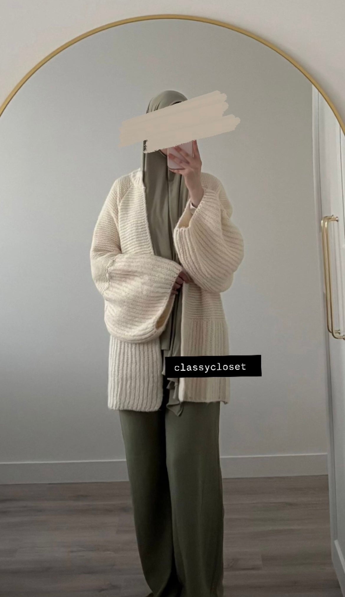 OVERSIZED VEST CREME