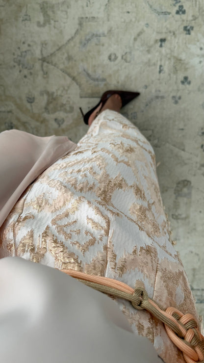 CHIQUE TWEEDELIGE SET BEIGE