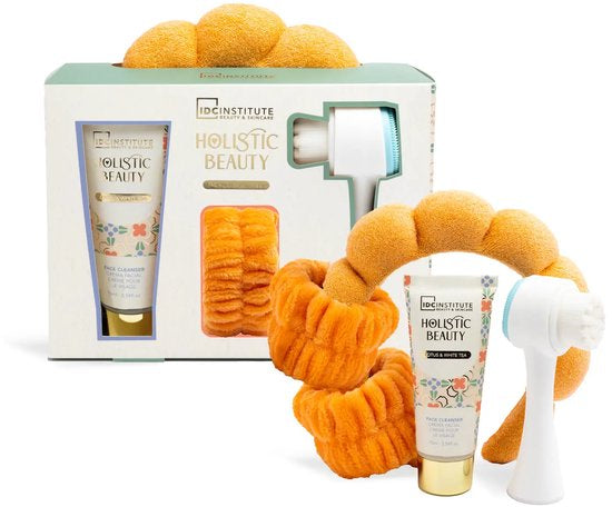 Complete Gezichtsreinigingsset met Borstel en Cleanser en haarband en polsbandjes