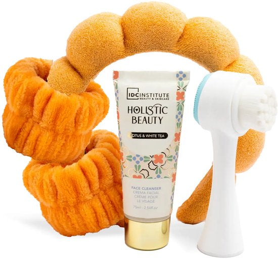 Complete Gezichtsreinigingsset met Borstel en Cleanser en haarband en polsbandjes
