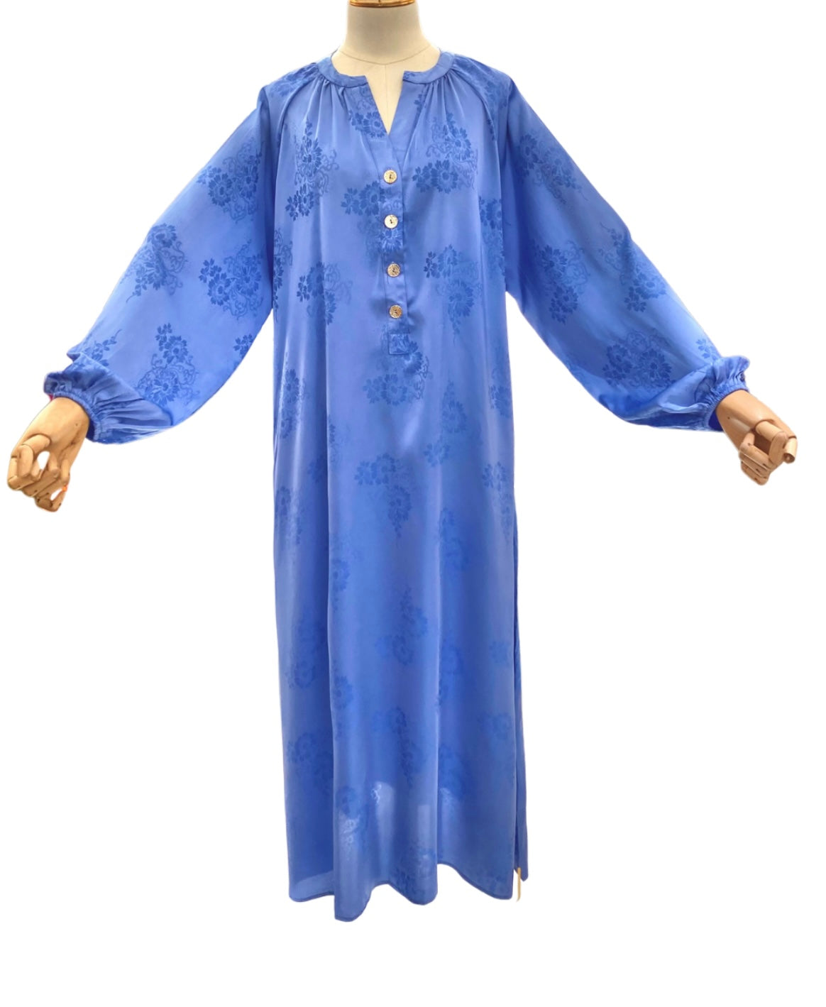 NIHAD MIDI DRESS BLAUW