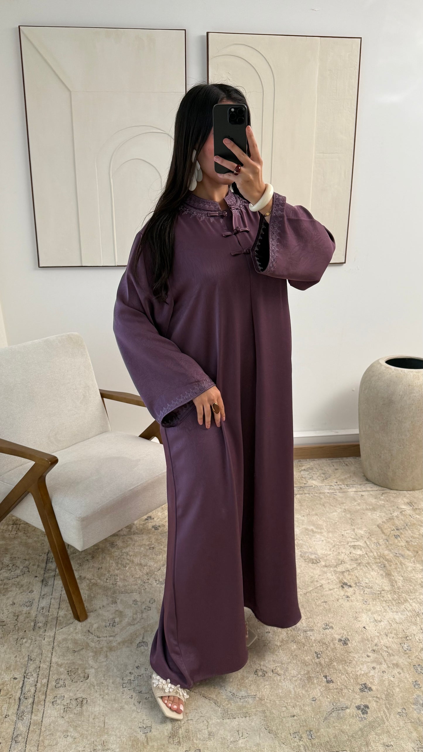 YARA JURK LANG AUBERGINE