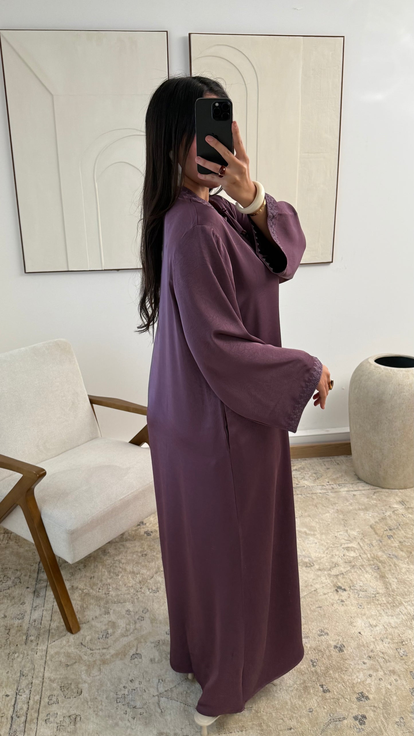 YARA JURK LANG AUBERGINE