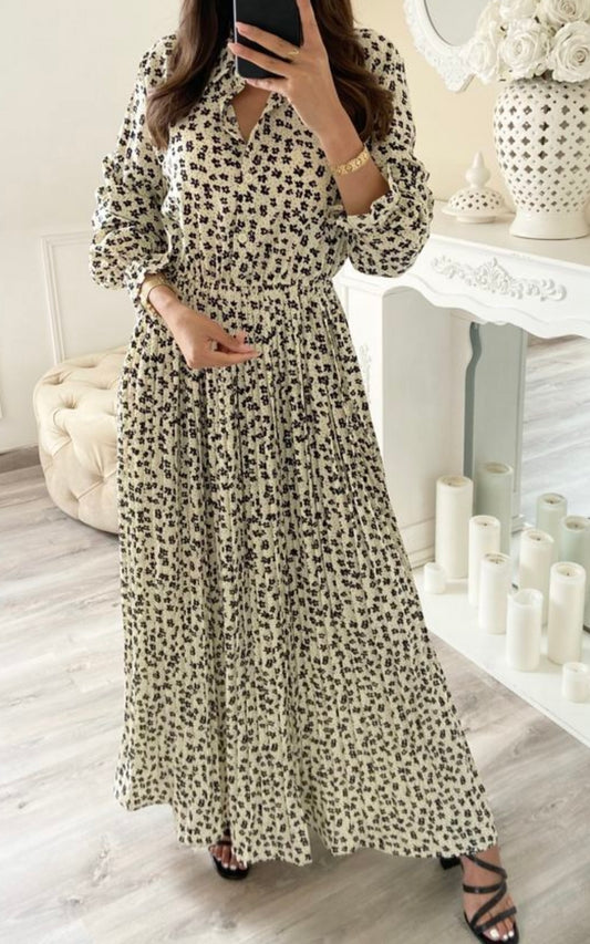 DINA MAXI JURK BEIGE