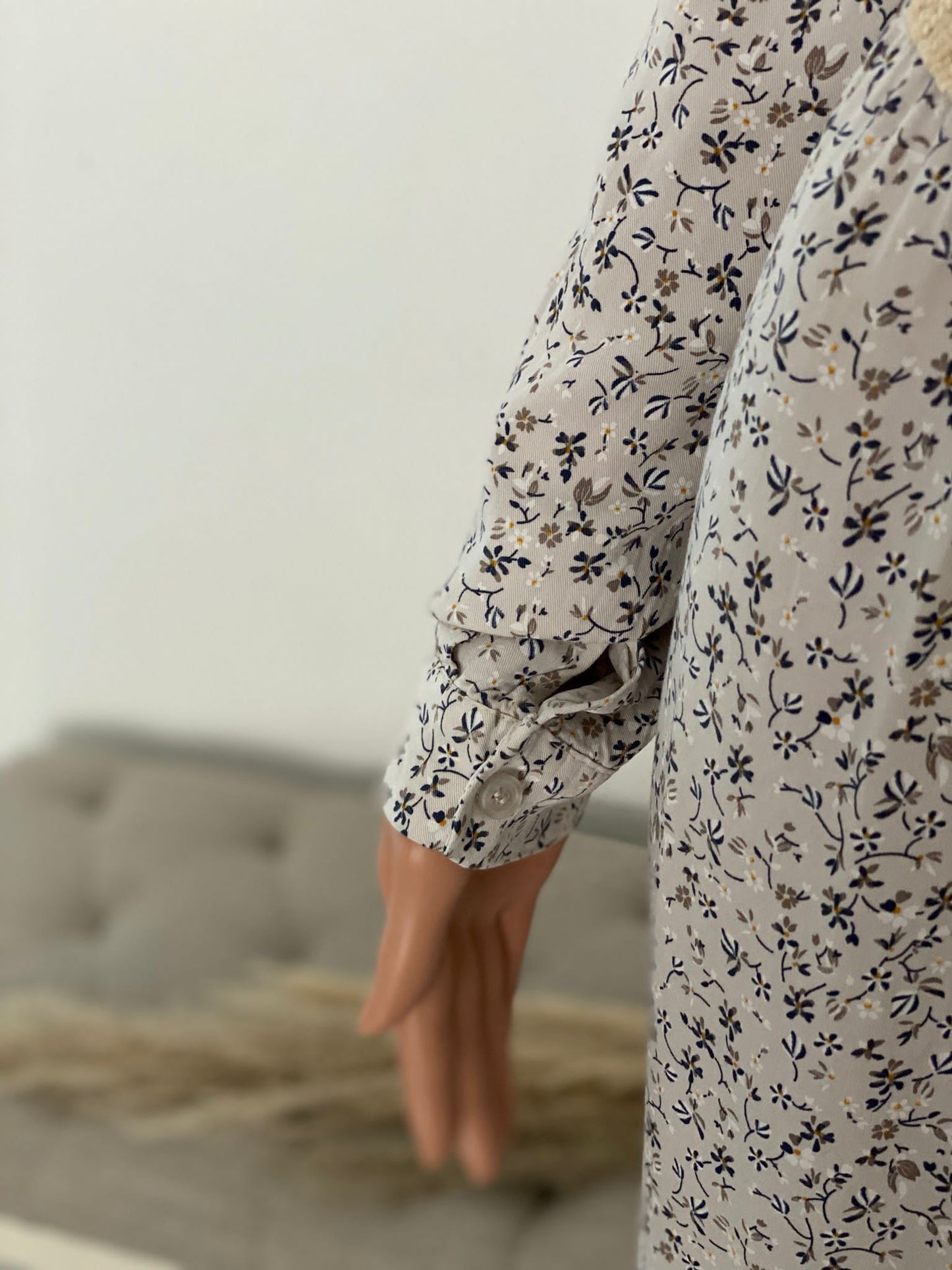 NAWAL MAXI JURK LICHTBEIGE