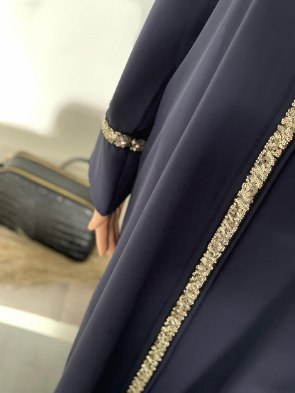 YOUSRA ABAYA MARINE BLAUW