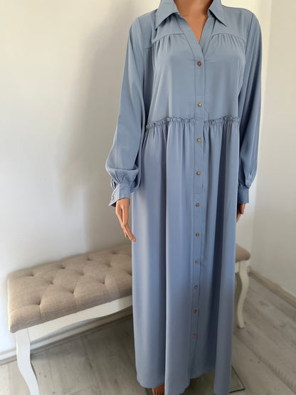 SAFA LANGE JURK BLAUW