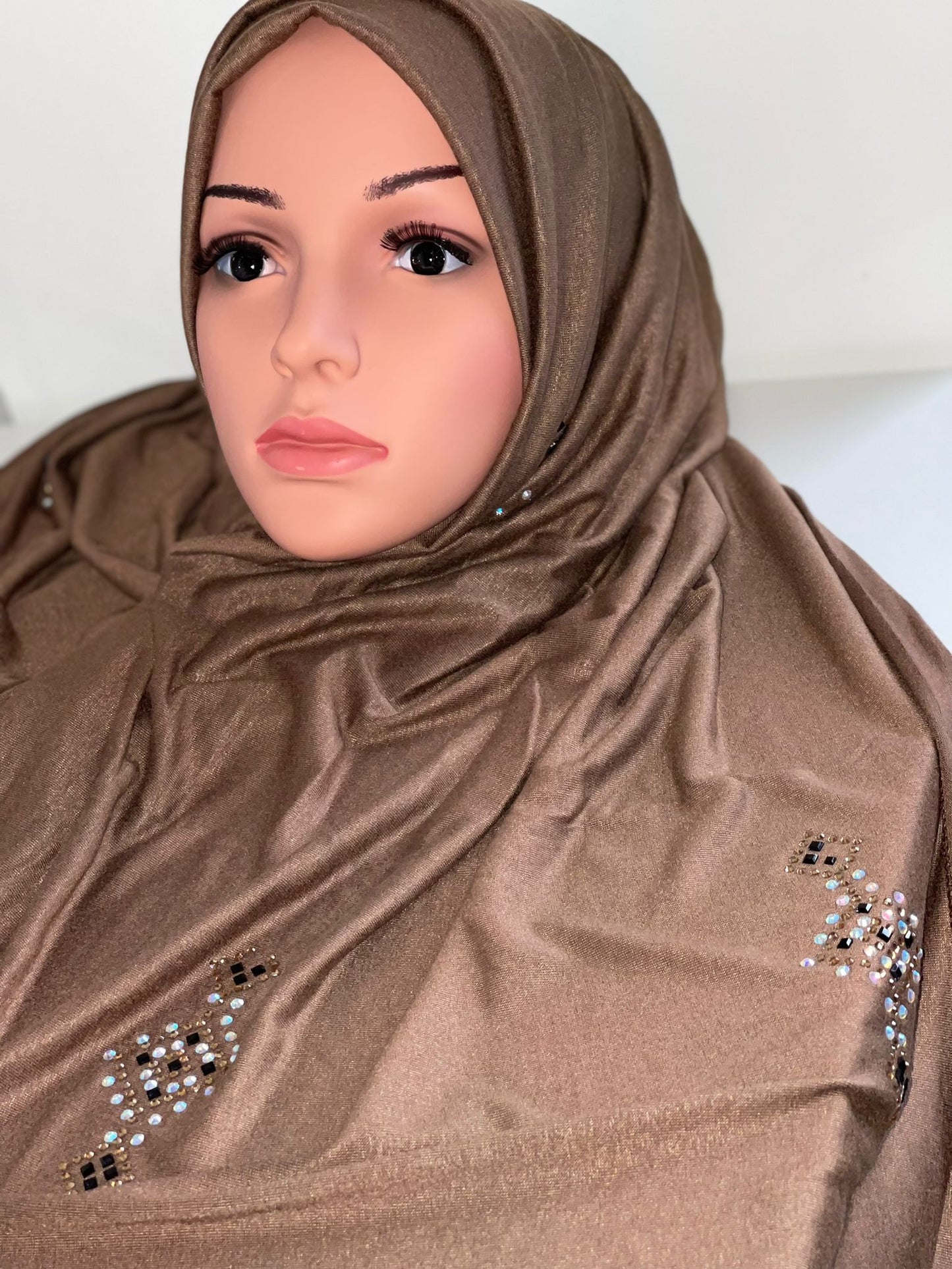 JERSEY BRUIN MET STEENTJES